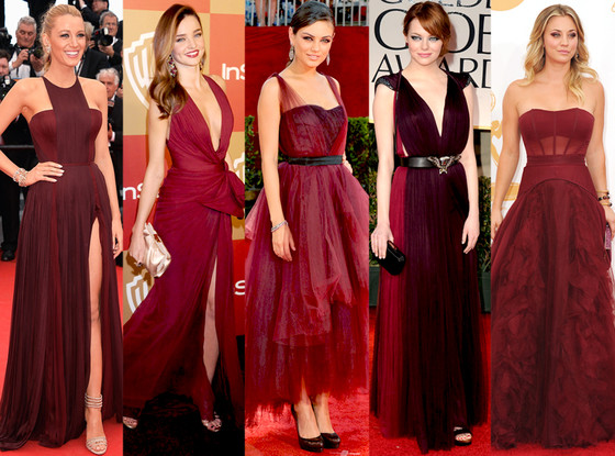 And Pantone S 2017 Color Of The Year Is Marsala See Celebs Who Ve Emma Stone Blake Lively Miranda Kerr Mila Kunis Kaley Cuoco